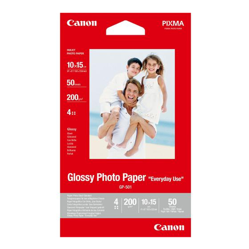 Product image for Canon GP-501 Glossy Photo Paper 4x6 (50 Sheets) - Small
