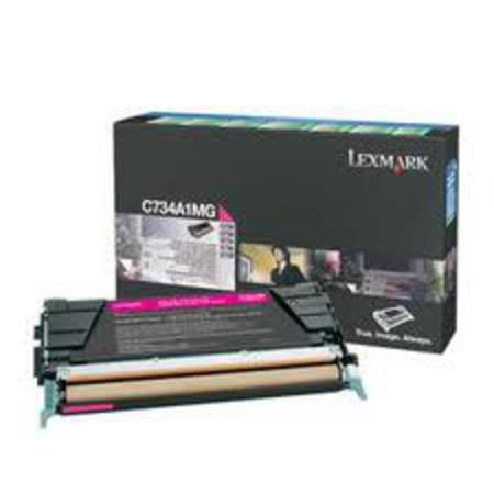 Product image for Lexmark C734A1MG Original Magenta Return Program Toner Cartridge - Small