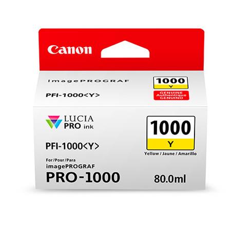 Product image for Canon PFI-1000Y Yellow Original Ink Cartridge - Small