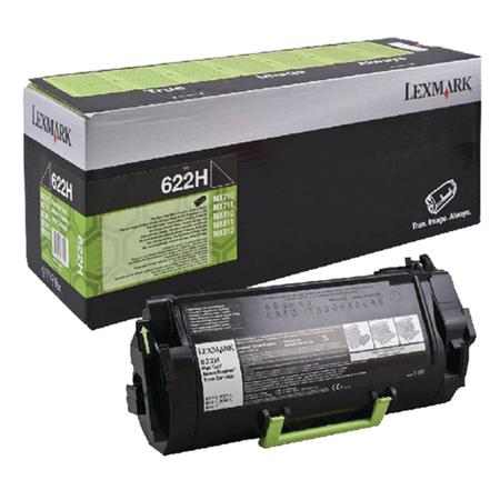 Product image for Lexmark 622HE (62D2H0E) Black Original High Capacity Return Program Toner Cartridge - Small