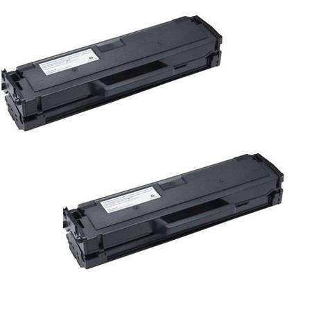 Product image for 999inks Compatible Twin Pack Dell 593-11108 Black Standard Capacity Laser Toner Cartridges - Small