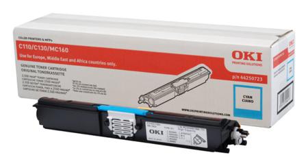 Product image for OKI 44250723 Cyan Original High Capacity Toner Cartridge - Small