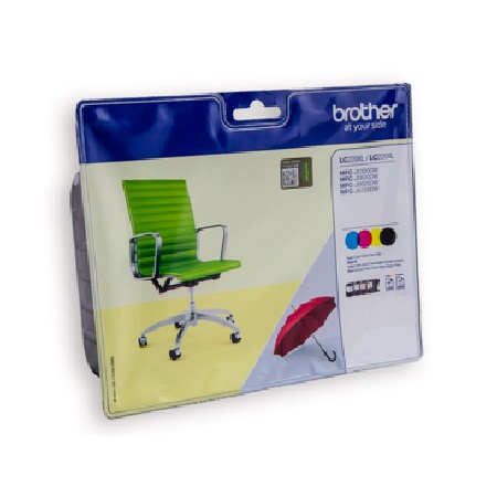 Product image for Brother LC229XLVALBP Original Ink Cartridges - BK/C/M/Y Multipack - Small