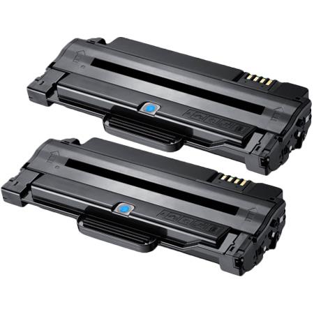 Product image for 999inks Compatible Twin Pack Samsung MLT-D1052L Black High Capacity Laser Toner Cartridges - Small