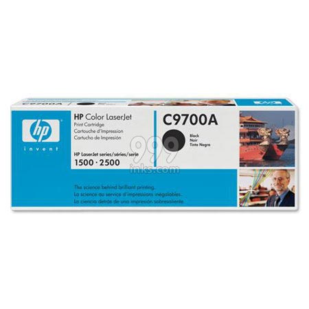 Product image for HP C9700A Black Original Toner Cartridge with Smart Printing Technology - Small