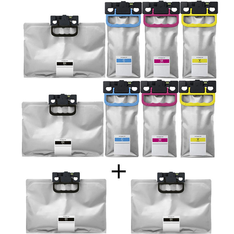 Product image for 999inks Compatible Multipack Epson T01D1/4 2 Full Sets + 2 FREE BLACK Full Set Inkjet Printer Cartridges - Small