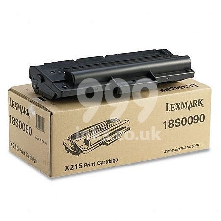 Product image for Lexmark 18S0090 Black Original Toner Cartridge - Small