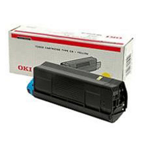 Product image for OKI 42127405 Yellow Original High Capacity Toner Cartridge - Small