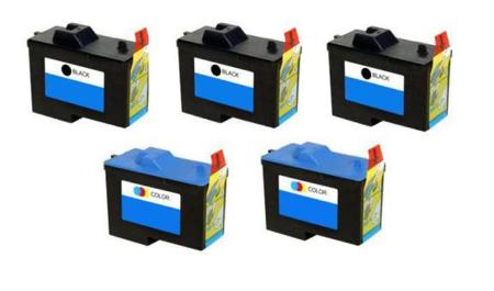 Product image for 999inks Compatible Multipack Dell 7Y743/7Y745 2 Full Sets + 1 Extra Black Inkjet Printer Cartridges - Small