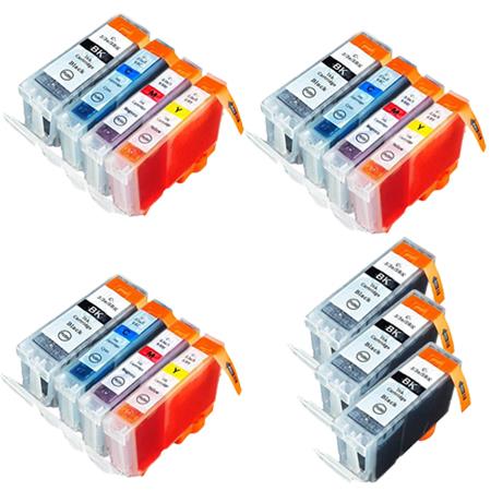 Product image for 999inks Compatible Multipack Canon BCI-3eK and BCI-6C/M/Y 3 Full Sets + 3 FREE Black Inkjet Printer Cartridges - Small