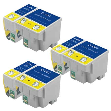 Product image for 999inks Compatible Multipack Epson T066/T067 3 Full Sets Inkjet Printer Cartridges - Small