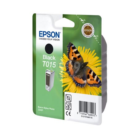 Product image for Epson T015 Black Original Ink Cartridge (Butterfly) (T015401) - Small