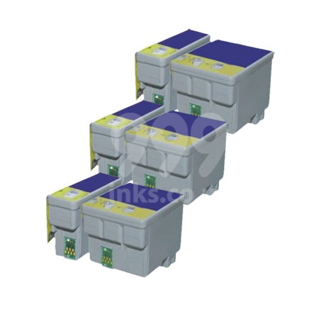 Product image for 999inks Compatible Multipack Epson T007/09 3 Full Sets Inkjet Printer Cartridges - Small