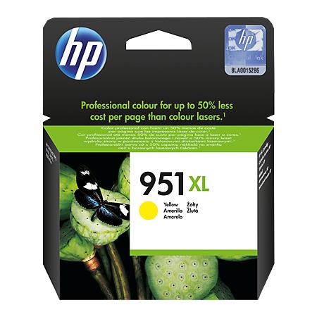 Product image for HP 951XL Yellow Original High Capacity Ink Cartridge - Small