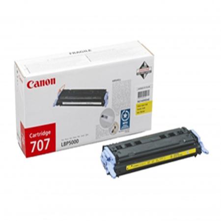 Product image for Canon 707Y Yellow Original Laser Toner Cartridge - Small