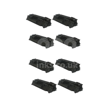 Product image for 999inks Compatible Eight Pack HP 05A Standard Capacity Laser Toner Cartridges - Small