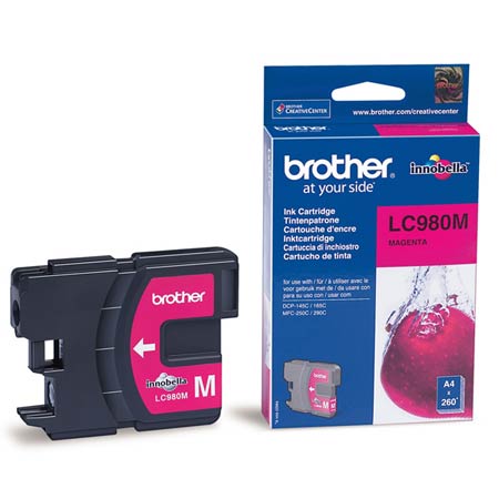 Product image for Brother LC980M Magenta Original Ink Cartridge (LC-980M) - Small