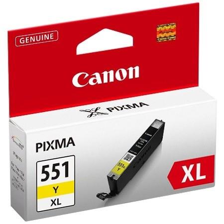 Product image for Canon CLI-551YXL Yellow Original High Capacity Ink Cartridge - Small