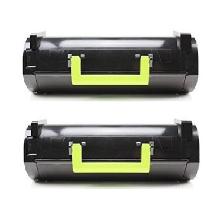 Product image for 999inks Compatible Twin Pack Lexmark 602X Black Laser Toner Cartridges - Small