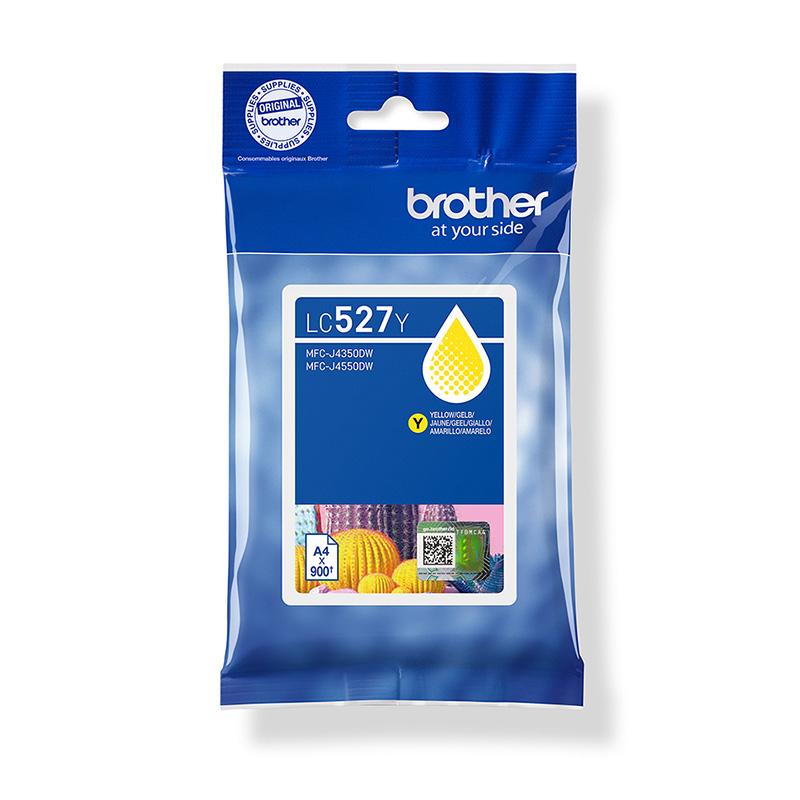 Product image for Brother LC527Y Yellow Original Standard Capacity Ink Cartridge - Small