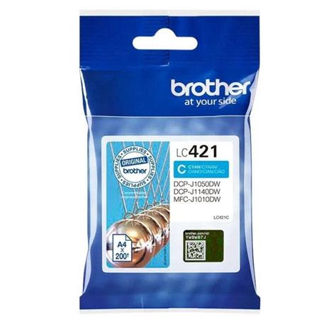 Product image for Brother LC421C Cyan Original Standard Capacity Ink Cartridge - Small