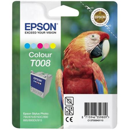 Product image for Epson T008 Colour Original Ink Cartridge (Parrot) (T008401) - Small