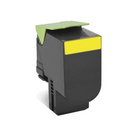 Product image for 999inks Compatible Yellow Lexmark 80C2XYE Laser Toner Cartridge - Small
