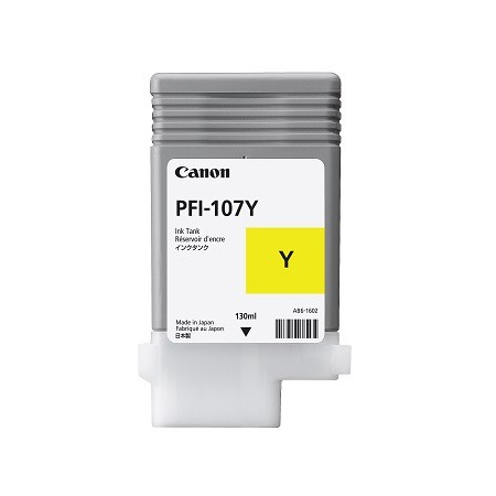 Product image for Canon PFI-107 Original Yellow Ink Cartridge (Canon 6708B001) - Small