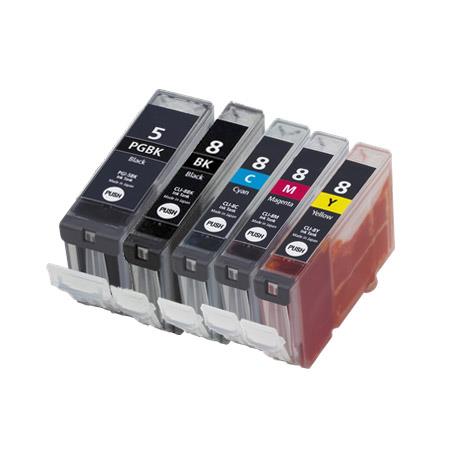 Product image for 999inks Compatible Multipack Canon PGI-5 and CLI-8BK/C/M/Y 1 Full Set Inkjet Printer Cartridges - Small