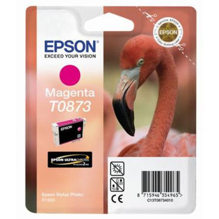 Product image for Epson T0873 Magenta Original Ink Cartridge (Flamingo) (T087340) - Small
