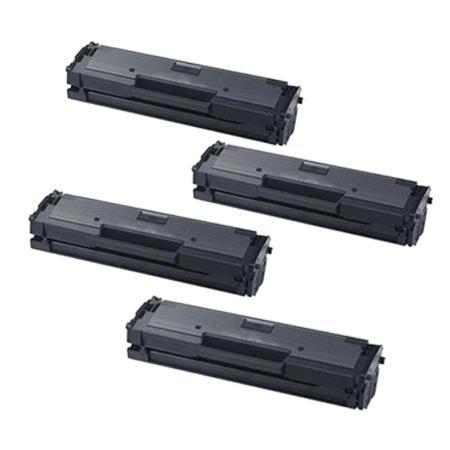 Product image for 999inks Compatible Quad Pack Samsung MLT-D111L Black High Capacity Laser Toner Cartridges - Small