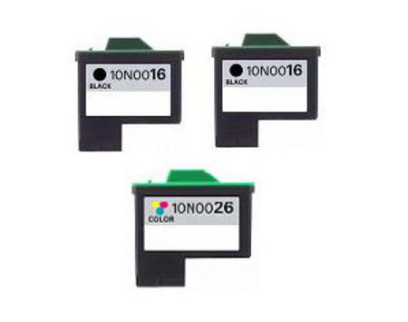 Product image for 999inks Compatible Multipack Lexmark 16/26 1 Full Set + 1 Extra Black Inkjet Printer Cartridges - Small