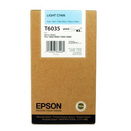 Product image for Epson T6035 Light Cyan Original High Capacity Ink Cartridge (T603500) - Small
