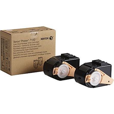 Product image for Xerox 106R02602 Original Cyan High Capacity Toner Cartridge - Twin Pack - Small