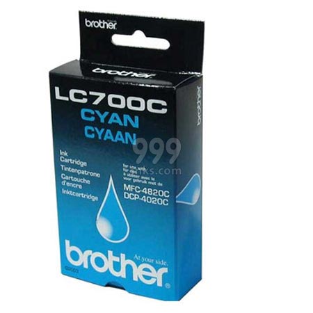 Product image for Brother LC700C Cyan Original Printer Ink Cartridge (LC-700C) - Small