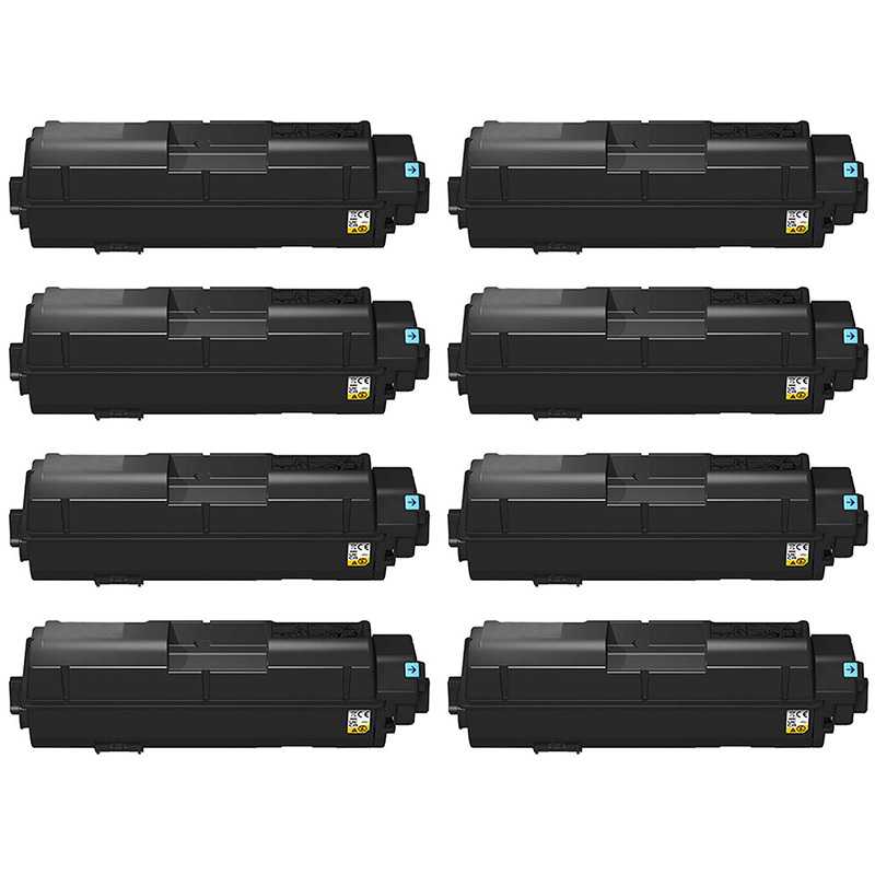 Product image for 999inks Compatible Eight Pack Kyocera TK-1270 Black Laser Toner Cartridges - Small