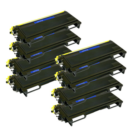 Product image for 999inks Compatible Eight Pack Brother TN2005 Black Laser Toner Cartridges - Small