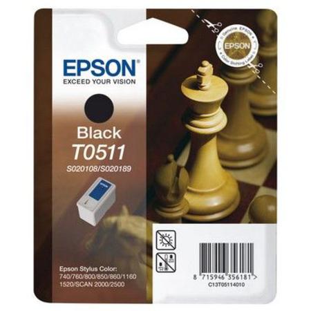 Product image for Epson S020189 (T051) Black Original Ink Cartridge (Chess) - Small