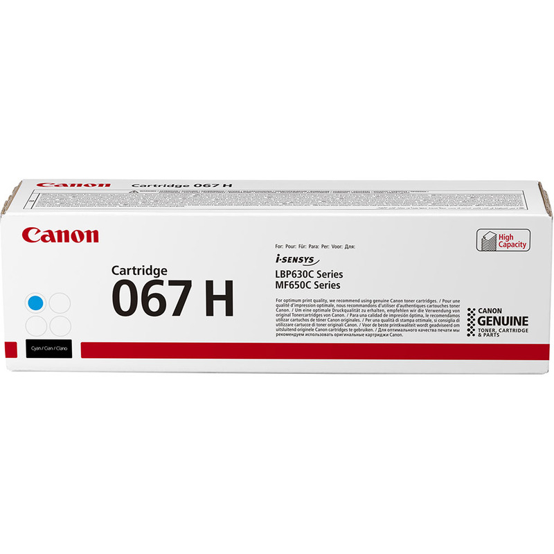 Product image for Canon 067H (5105C002) Cyan Original High Capacity Toner Cartridge - Small