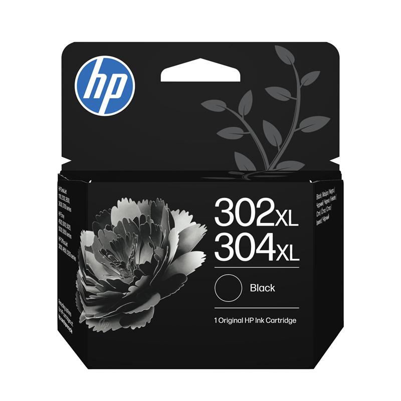 HP 302XL/304XL Black Original High Capacity Ink Cartridge (B7RT9AE)