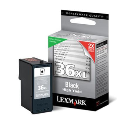 Product image for Lexmark No.36XL Black Original High Capacity Return Program Ink Cartridge - Small