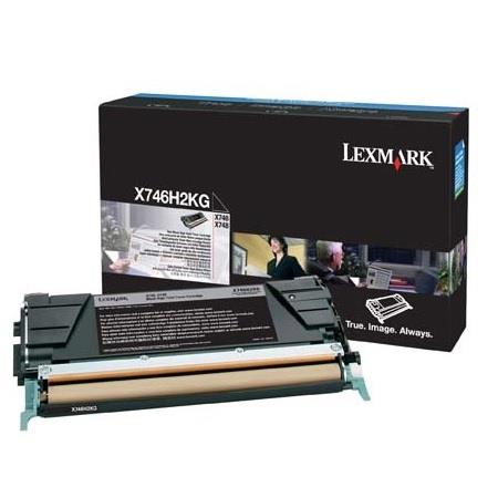 Product image for Lexmark X746H2KG Black Original High Capacity Toner Cartridge - Small