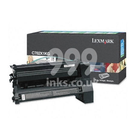 Product image for Lexmark C782X1KG Black Original High Capacity Return Program Toner Cartridge - Small