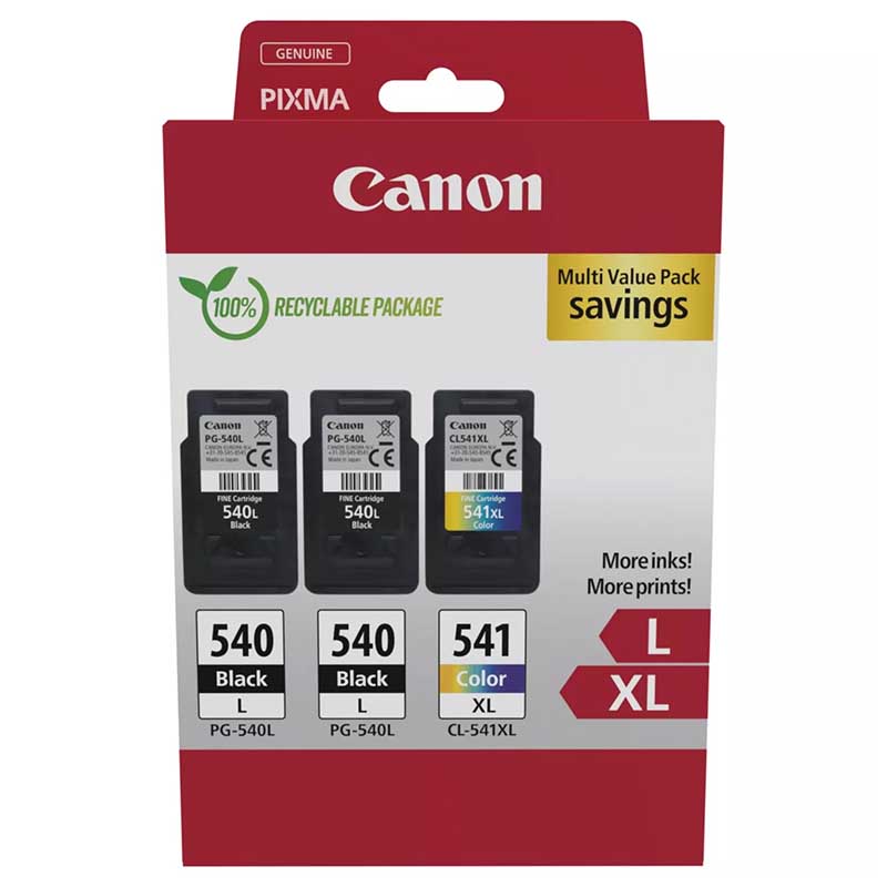 Product image for Canon PG-540L x 2/CL-541XL Original Multipack Ink Cartridges (5224B017) - Small