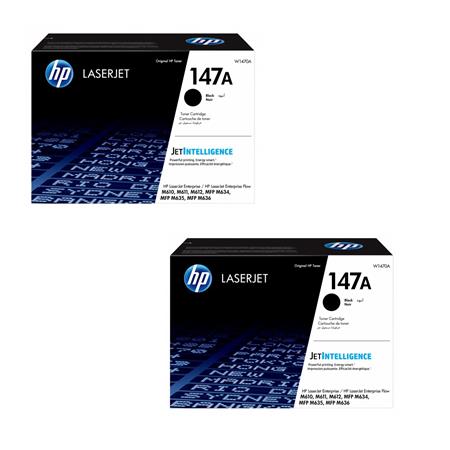 Product image for HP 147A/W1470A Black Original Standard Capacity Laser Toner Cartridges Twin Pack - Small