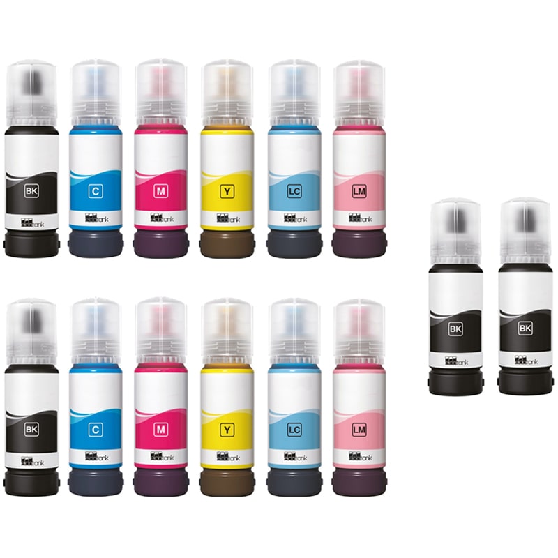 Product image for 999inks Compatible Multipack Epson 107 2 Full Sets + 2 FREE Black Ink Bottles - Small