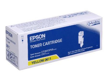 Product image for Epson S050611 Yellow Original High Capacity  Laser Toner Cartridge - Small