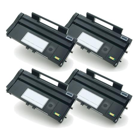 Product image for 999inks Compatible Quad Pack Ricoh 407166 Black Laser Toner Cartridges - Small