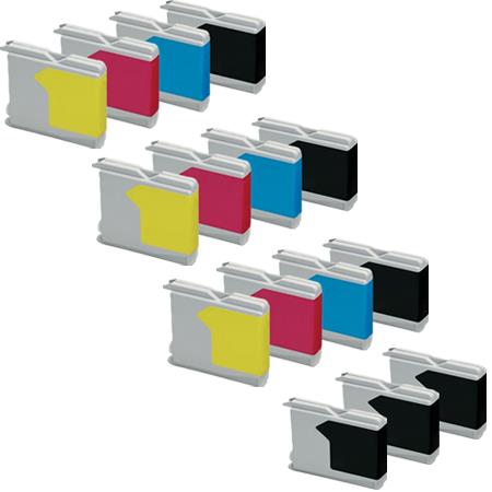 Product image for 999inks Compatible Multipack Brother LC970 3 Full Sets + 3 FREE Black Inkjet Printer Cartridges - Small