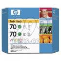 Product image for HP 70 Green Original Ink Cartridge (Twin Pack) (CB348A) - Small